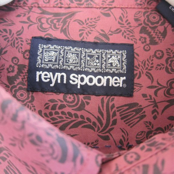 REYN SPOONER 100% COTTON FLORAL SHIRT, SIZE SMALL/MEDIUM, NEW WITHOUT TAGS - Picture 8 of 10